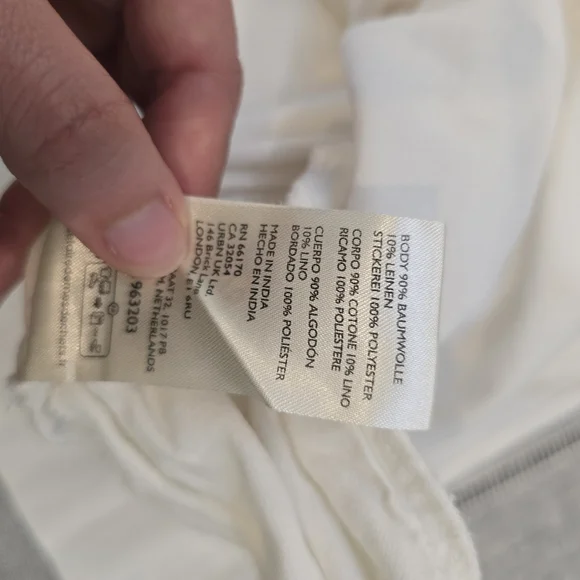 Free People Midi Dress Ivory Red Emory Embroider Cotton Preppy Boho Small - Picture 6 of 16